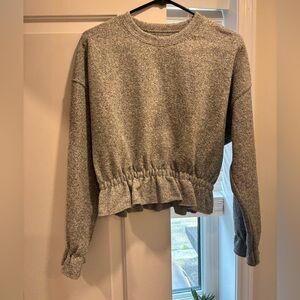 Zara Heather Gray Knit Sweater